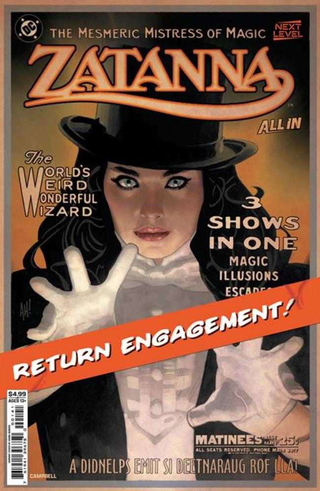 Zatanna (2026) 1 Cover C Adam Hughes Card Stock Variant - Walt's Comic Shop