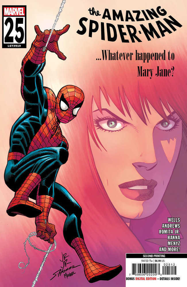 Amazing Spider-Man #25 John Romita Jr. 2nd Print Variant - Walt's Comic Shop