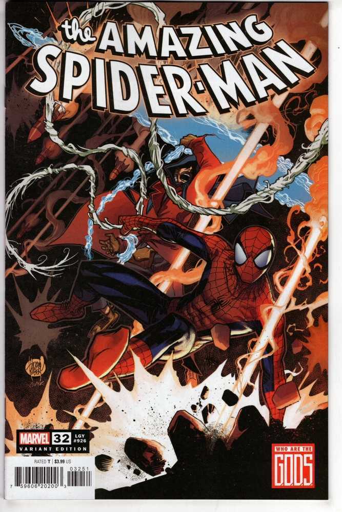 Amazing Spider-Man #32 Adam Kubert G.O.D.S. Variant [G.O.D.S.] - Walt's Comic Shop