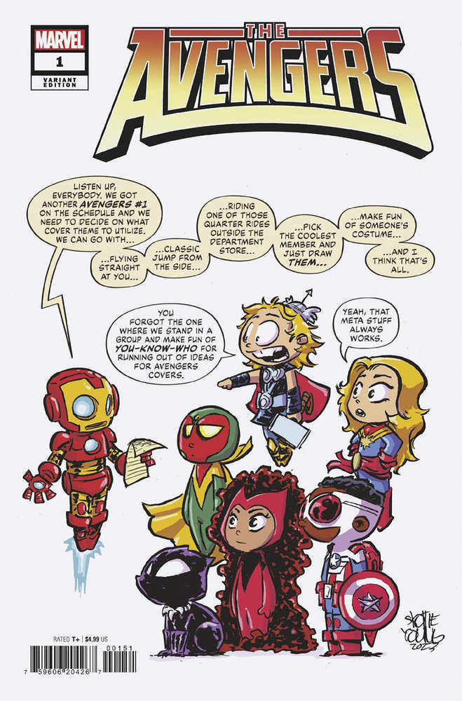Avengers #1 Skottie Young Variant - Walt's Comic Shop