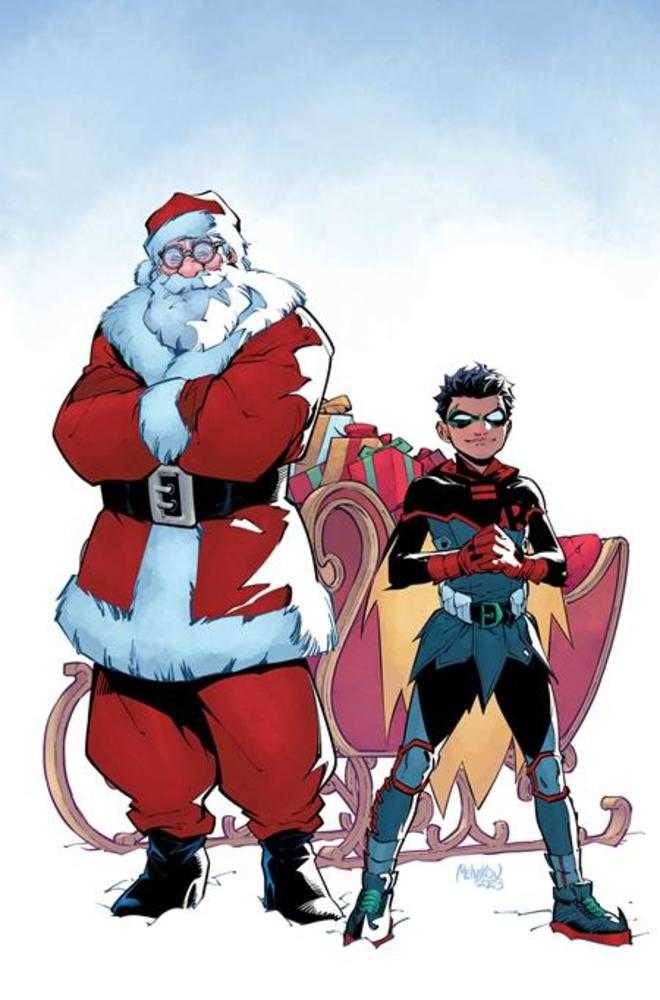 Batman And Robin #4 Cover D Gleb Melnikov Santa Card Stock Variant - Walt's Comic Shop