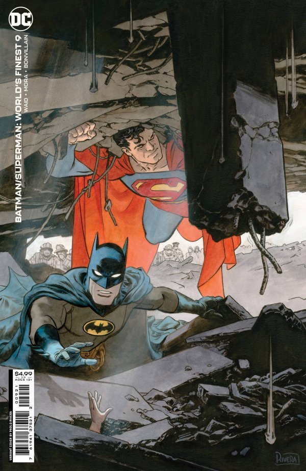 Batman Superman Worlds Finest #9 Cover B Rivera Card Stock Variant - Walt's Comic Shop