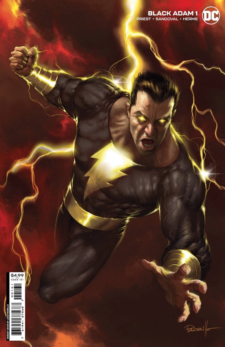 Black Adam #1 Cover C Parillo Card Stock - Walt's Comic Shop