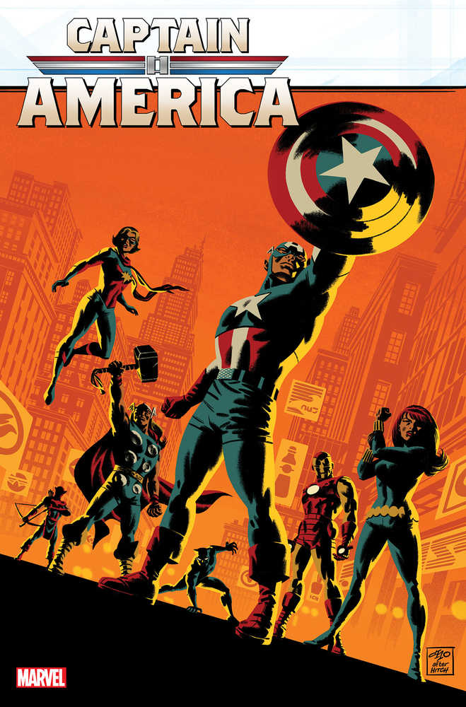 Captain America #1 Michael Cho Avengers 60th Variant - Walt's Comic Shop