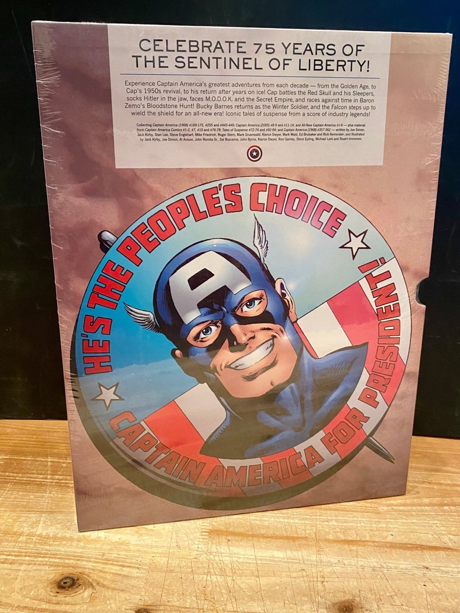 Captain America 75th Anniversary Vibranium Collection HC *OOP* *GIGANTIC!* - Walt's Comic Shop