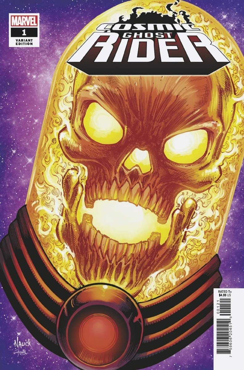 Cosmic Ghost Rider #1 Nauck Headshot Var - Walt's Comic Shop