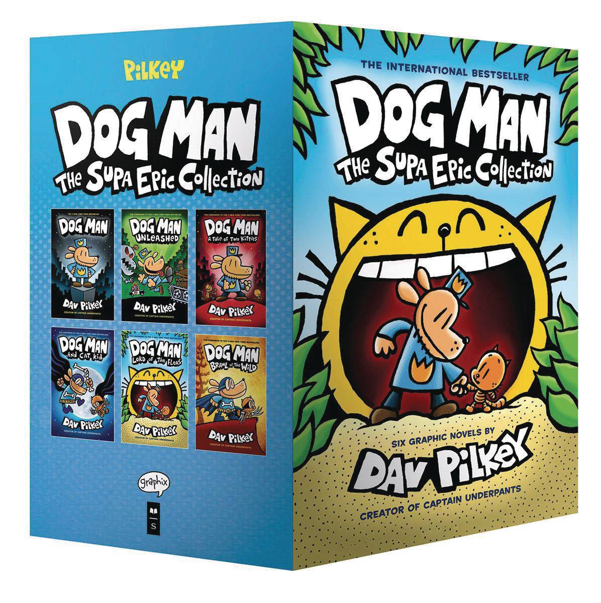 Dog Man The Supa Epic Collection Box Set: Dog Man/Dog Man Unleashed/Dog Man A Tale Of Two Kitties/Dog Man And Cat Kid/Dog Man Lord Of The Fleas/Dog Man Brawl Of The Wild - Walt's Comic Shop