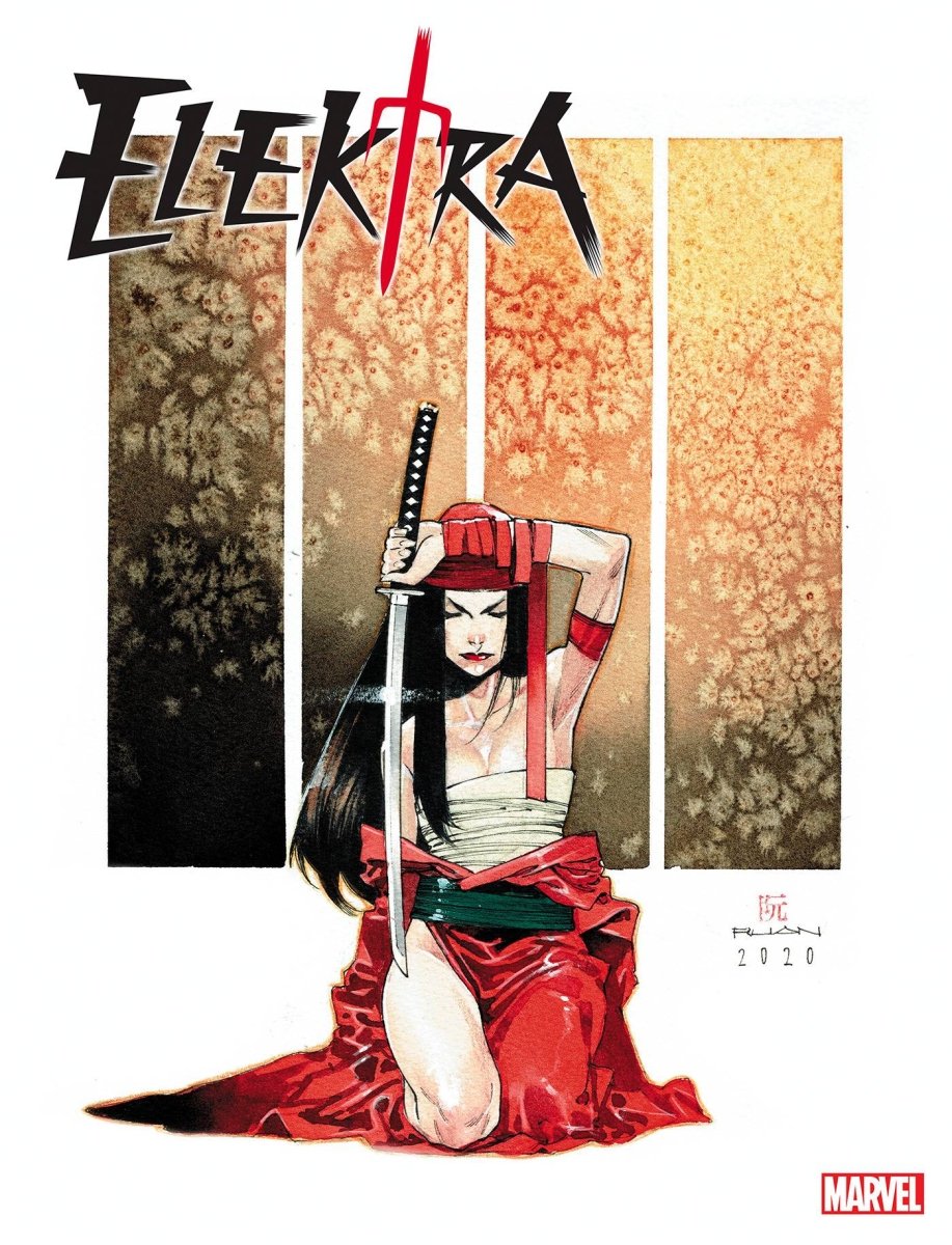 Elektra #100 Ruan Var - Walt's Comic Shop