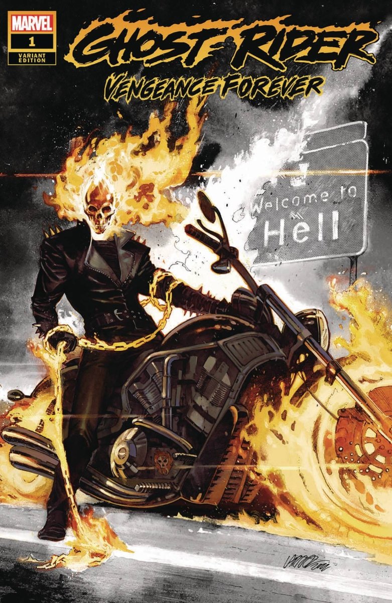 Ghost Rider Vengeance Forever #1 Px Dcd 40th Larraz var - Walt's Comic Shop