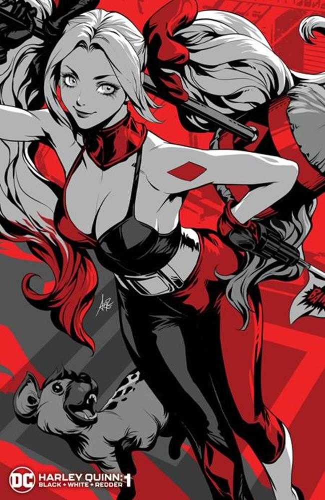 Harley Quinn Black White Redder #1 (Of 6) Cover B Stanley Artgerm Lau Variant - Walt's Comic Shop
