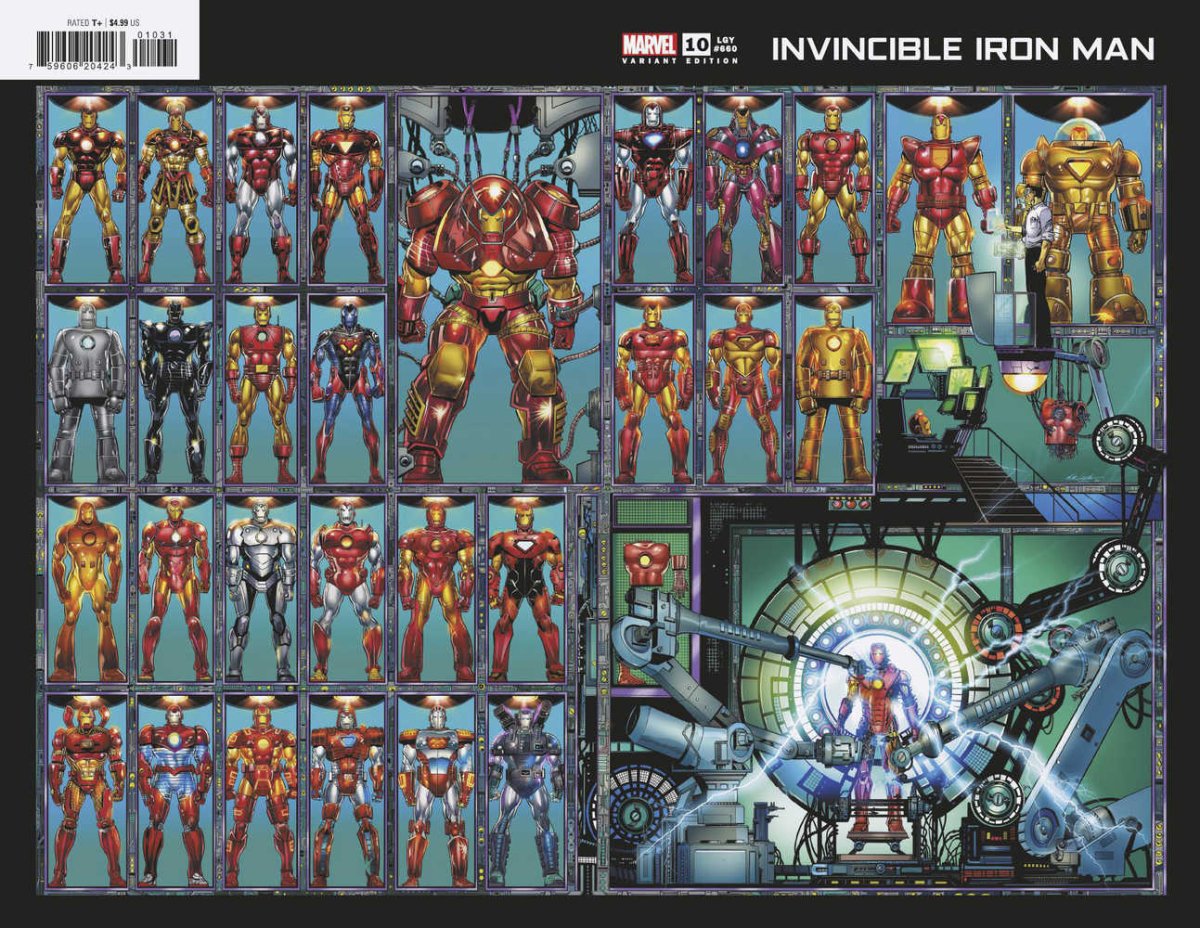 Invincible Iron Man #10 Bob Layton Wraparound Variant - Walt's Comic Shop