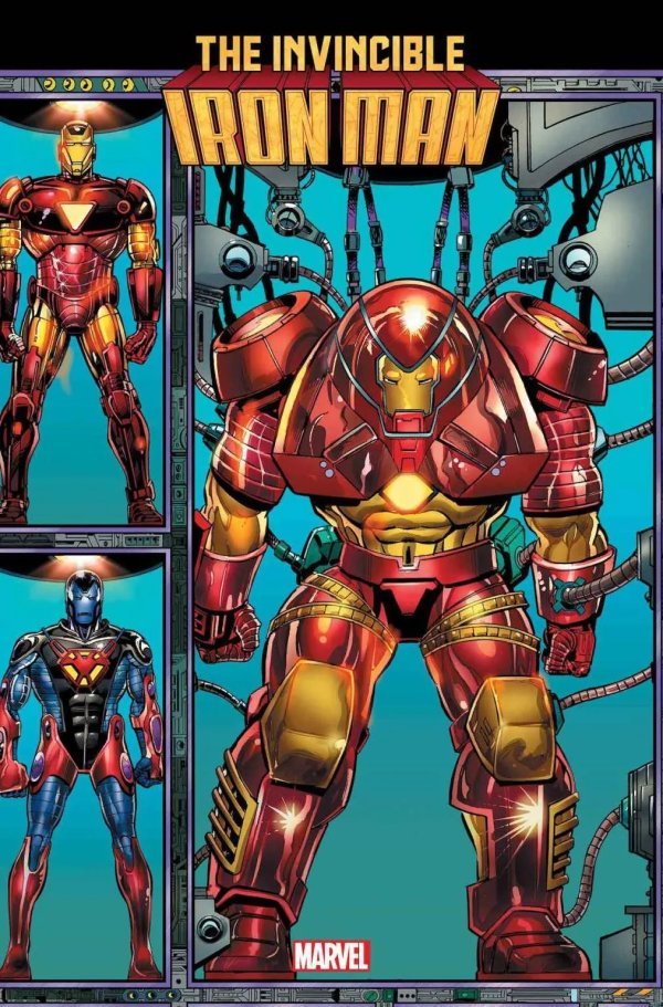 Invincible Iron Man #2 Bob Layton Connecting Variant - Walt's Comic Shop