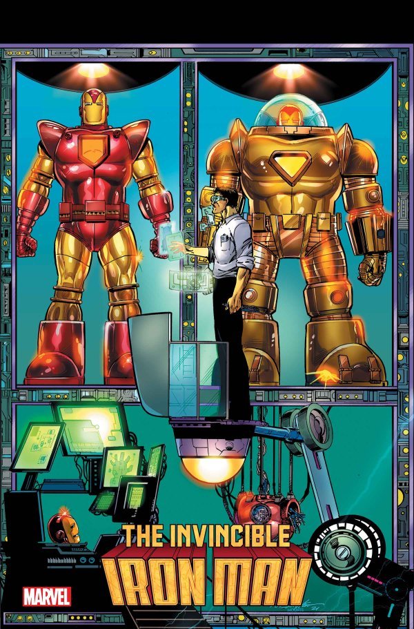 Invincible Iron Man #4 Layton Connecting Variant - Walt's Comic Shop
