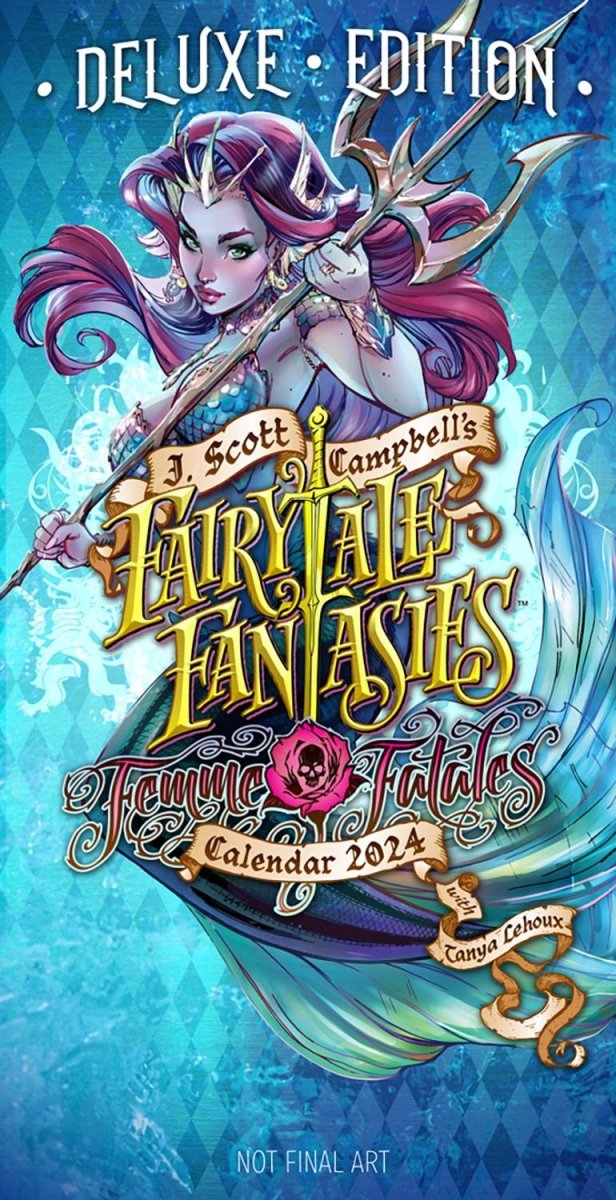 J Scott Campbell Fairytale Fantasies 2024 Calendar Deluxe Edition *PREVIEWS PRE-ORDER* *22/112023* - Walt's Comic Shop