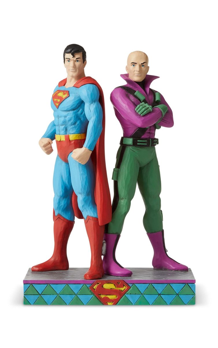 Jim Shore DC Comics Superman & Lex Luthor 8.88in Figurine - Walt's Comic Shop
