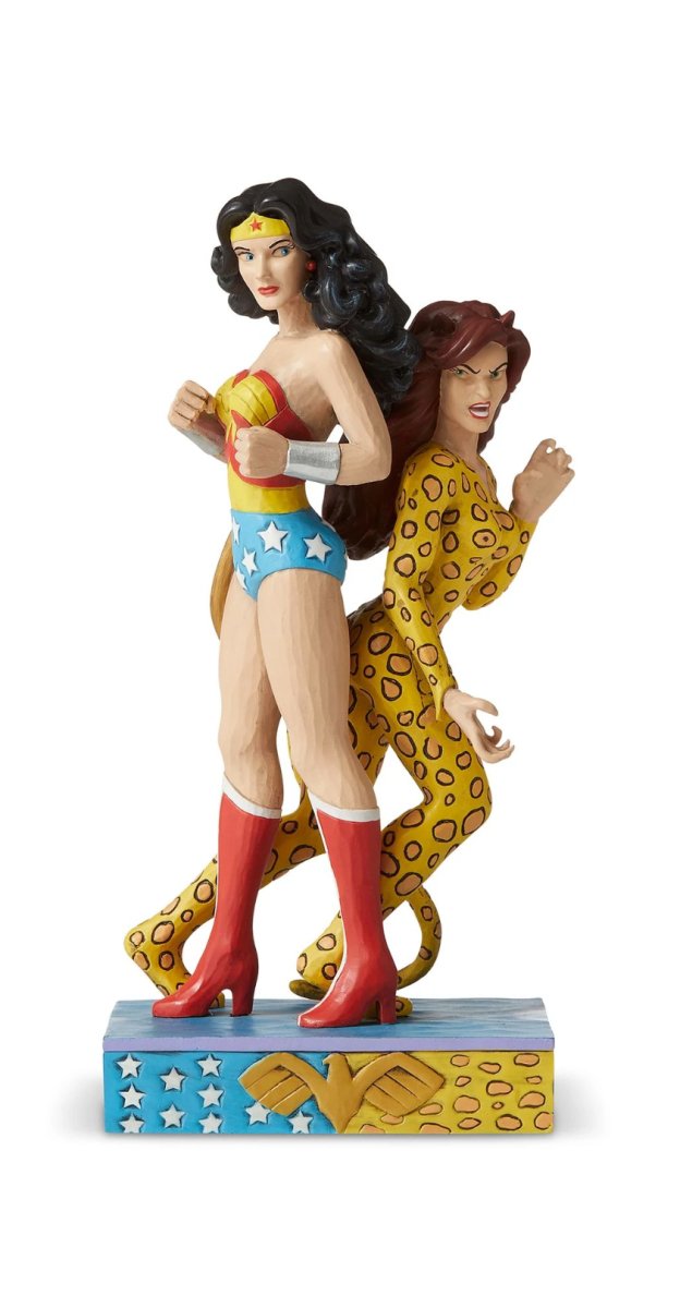 Jim Shore DC Comics Wonder Woman Vs Cheetah 8.5in Figurine - Walt's Comic Shop