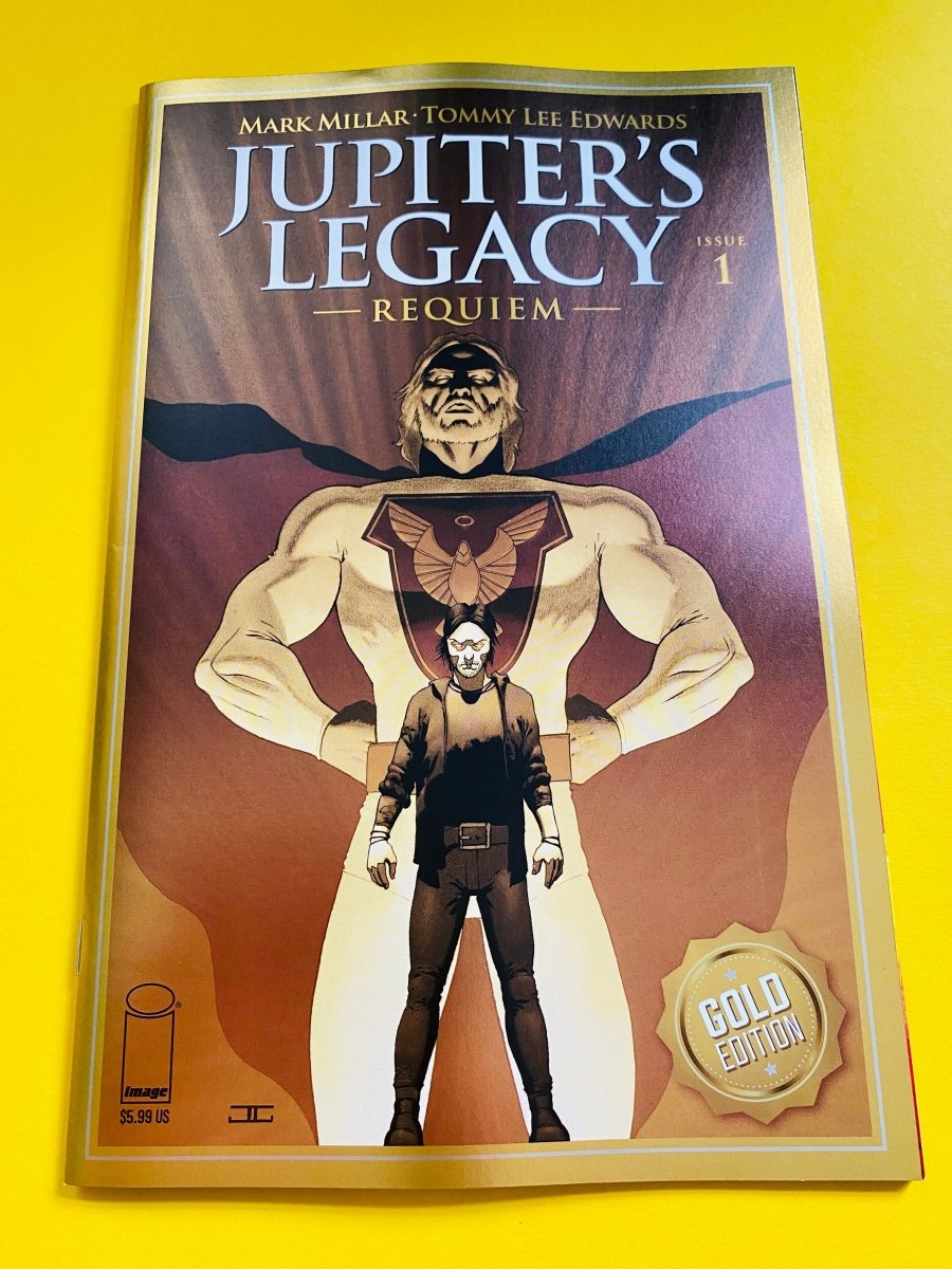 Jupiters Legacy Requiem #1 Cassaday Gold Foil Edition Thank You Variant - Walt's Comic Shop
