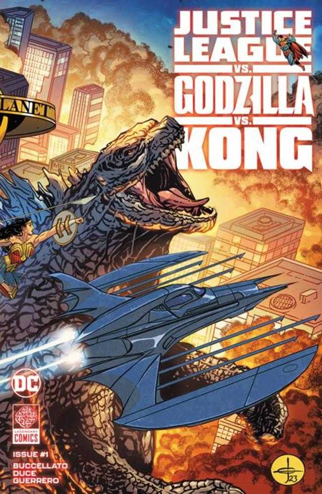 Justice League vs Godzilla vs Kong #1 (Of 7) Cover A Drew Johnson Wraparound Cover - Walt's Comic Shop