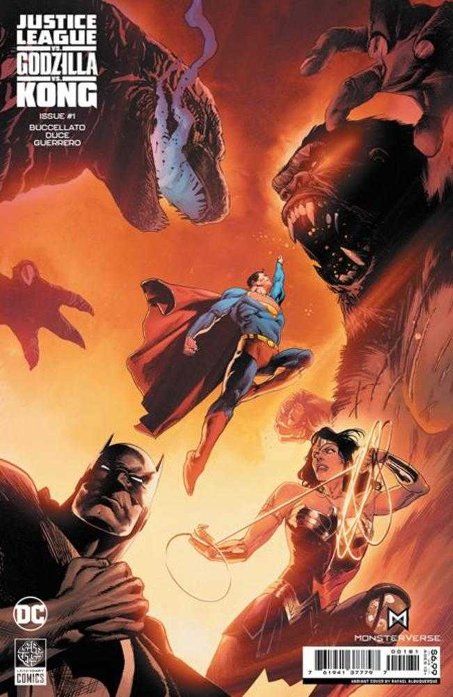 Justice League vs Godzilla vs Kong #1 (Of 7) Cover E Rafael Albuquerque Foil Variant - Walt's Comic Shop