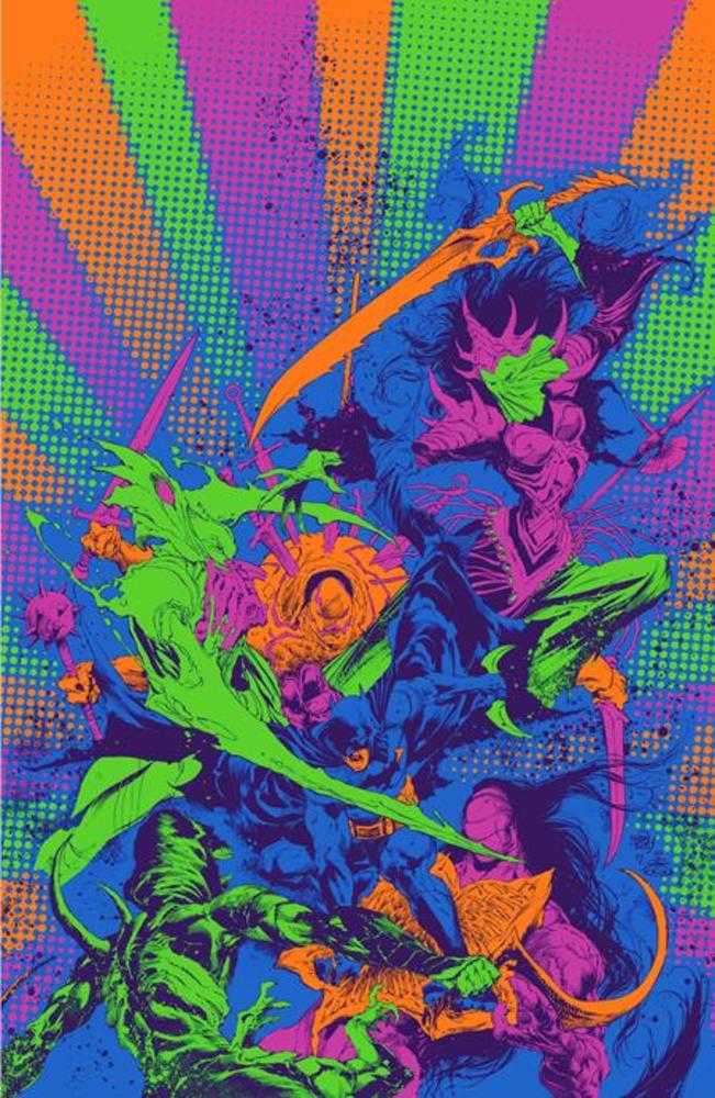 Knight Terrors #3 (Of 4) Cover D Ivan Reis Darkest Hour Neon Ink Card Stock Variant - Walt's Comic Shop