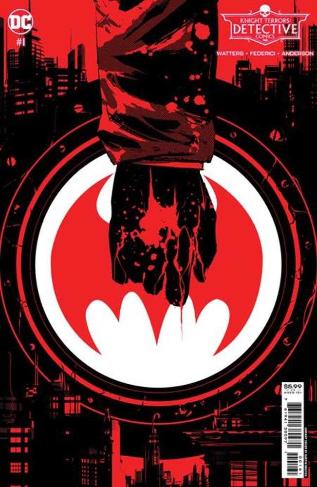 Knight Terrors Detective Comics #1 (Of 2) Cover D Dustin Nguyen Midnight Card Stock Variant - Walt's Comic Shop