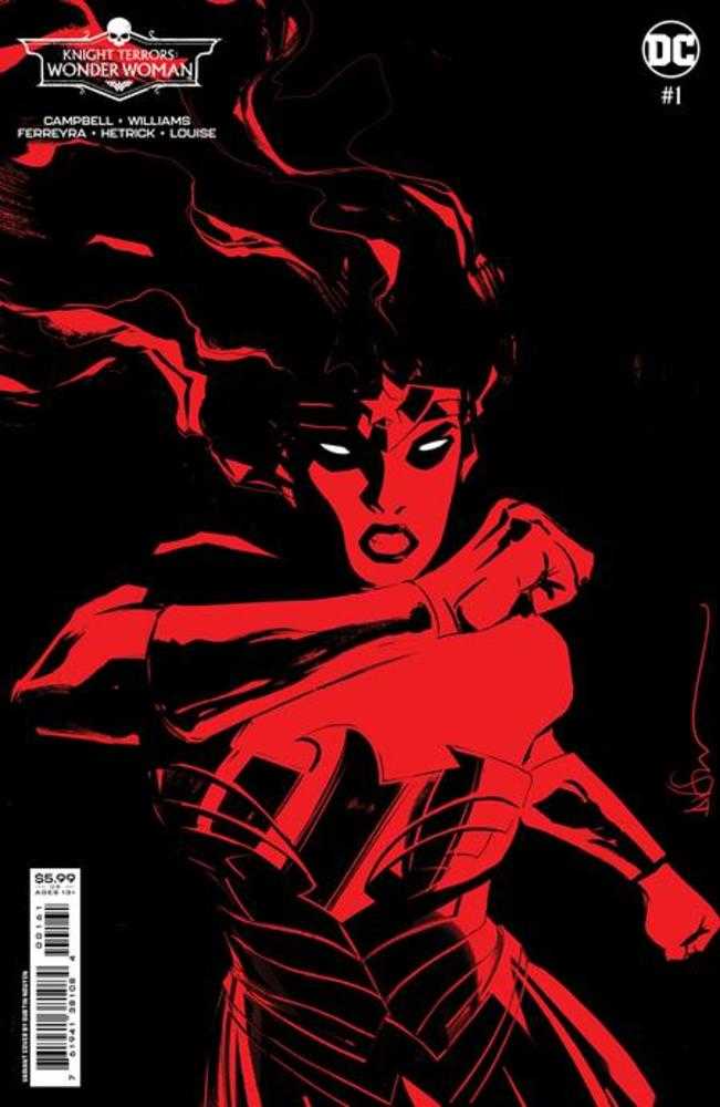 Knight Terrors Wonder Woman #1 (Of 2) Cover D Dustin Nguyen Midnight Card Stock Variant - Walt's Comic Shop