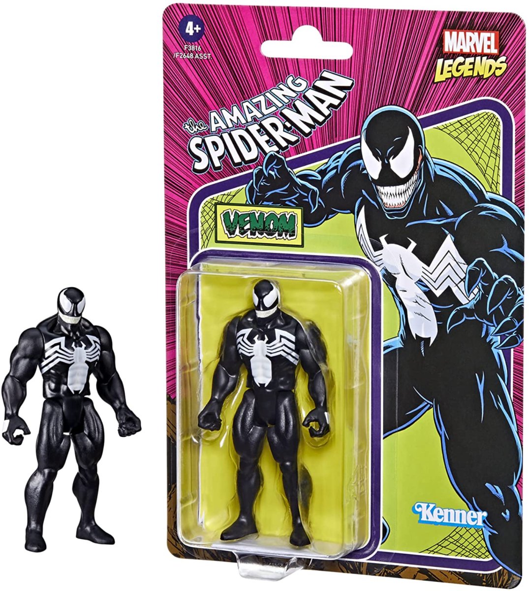 Marvel Legends Retro 3.75in Venom Action Figure - Walt's Comic Shop