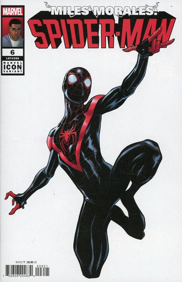 Miles Morales: Spider-Man #6 Caselli Marvel Icon Variant - Walt's Comic Shop