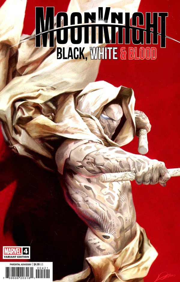 Moon Knight Black White Blood #4 (Of 4) Lozano Variant - Walt's Comic Shop