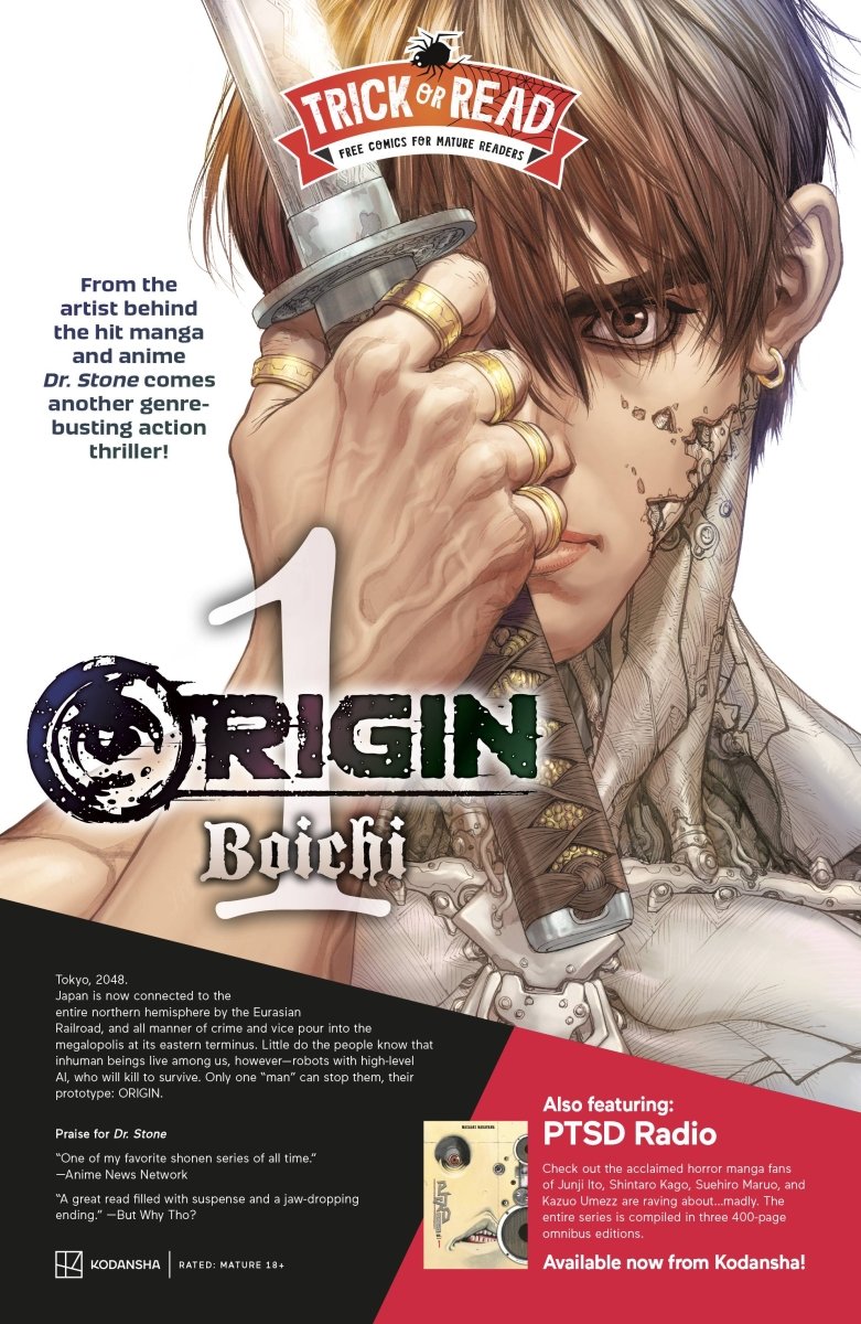 Origin/PTSD Radio Trick Or Read 2023 - Walt's Comic Shop