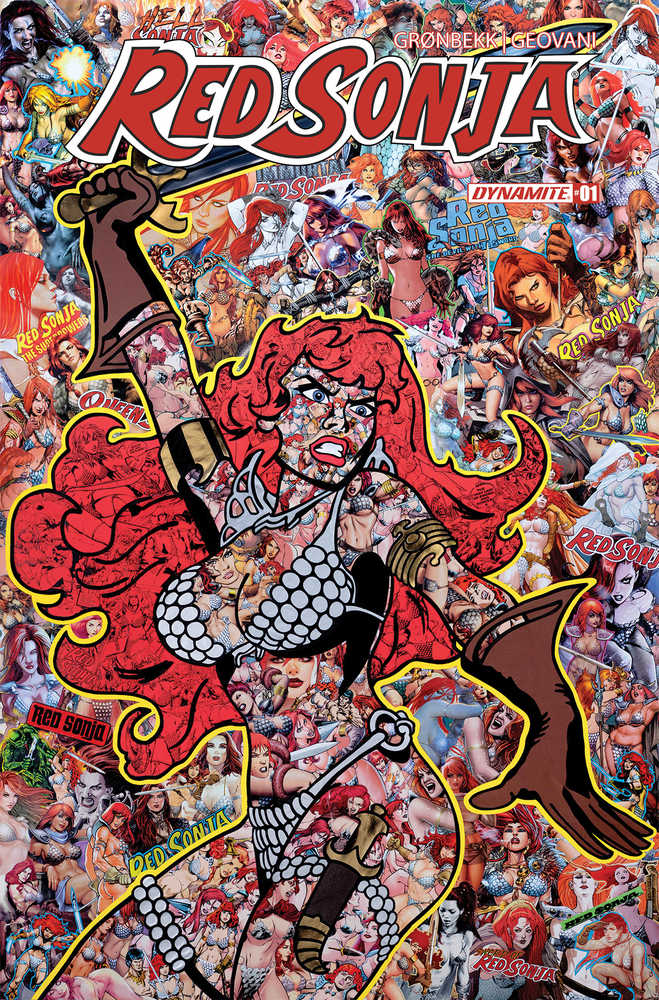 Red Sonja 2023 #1 Cover F Collage - Walt's Comic Shop