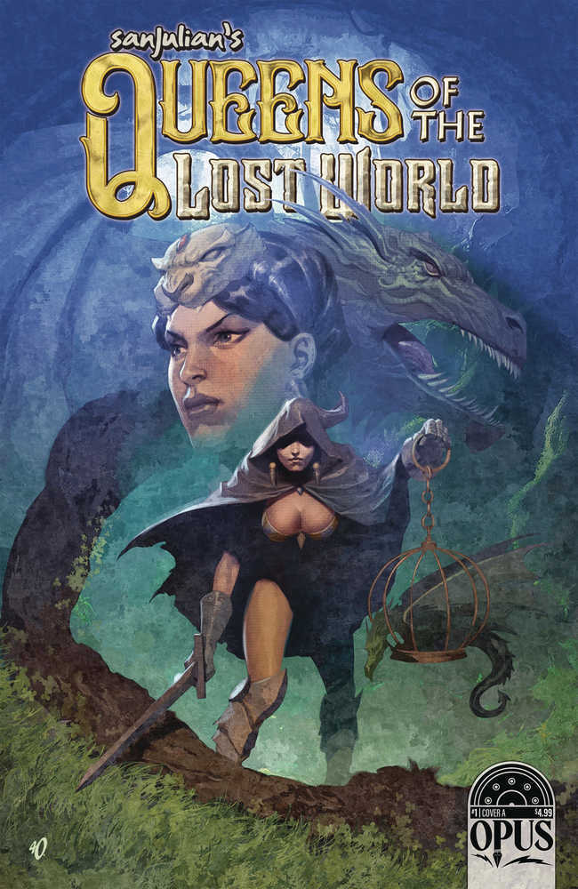 Sanjulian Queen Lost World #1 Cover A Olivetti - Walt's Comic Shop