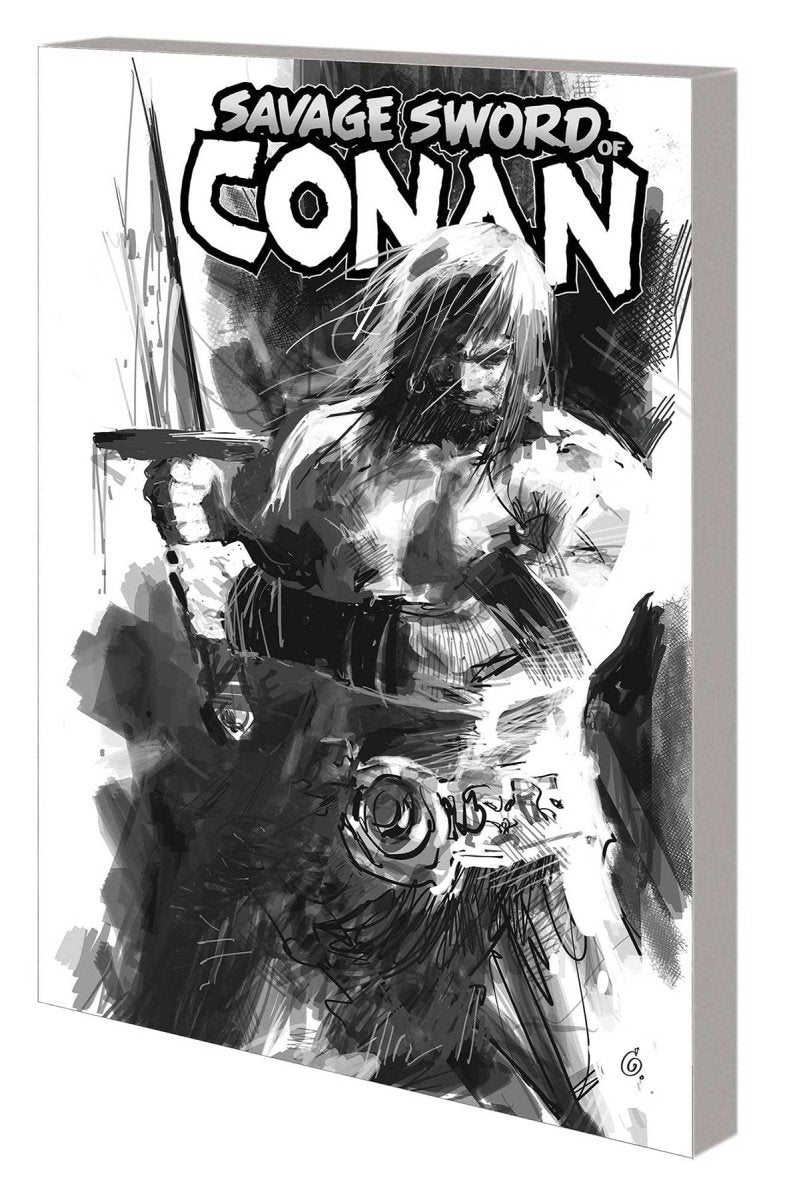 Savage Sword Of Conan TP Vol 01 Cult Of Koga Thun B&W DM Variant *OOP* - Walt's Comic Shop