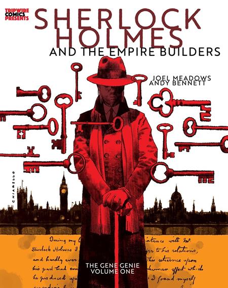 Sherlock Holmes And The Empire Builders HC Vol 1 The Gene Genie Chiarello Cover - Walt's Comic Shop