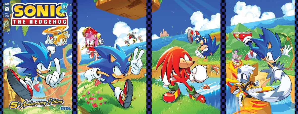 Sonic The Hedgehog #1 5th Annv Ed Cvr A Hesse - Walt's Comic Shop