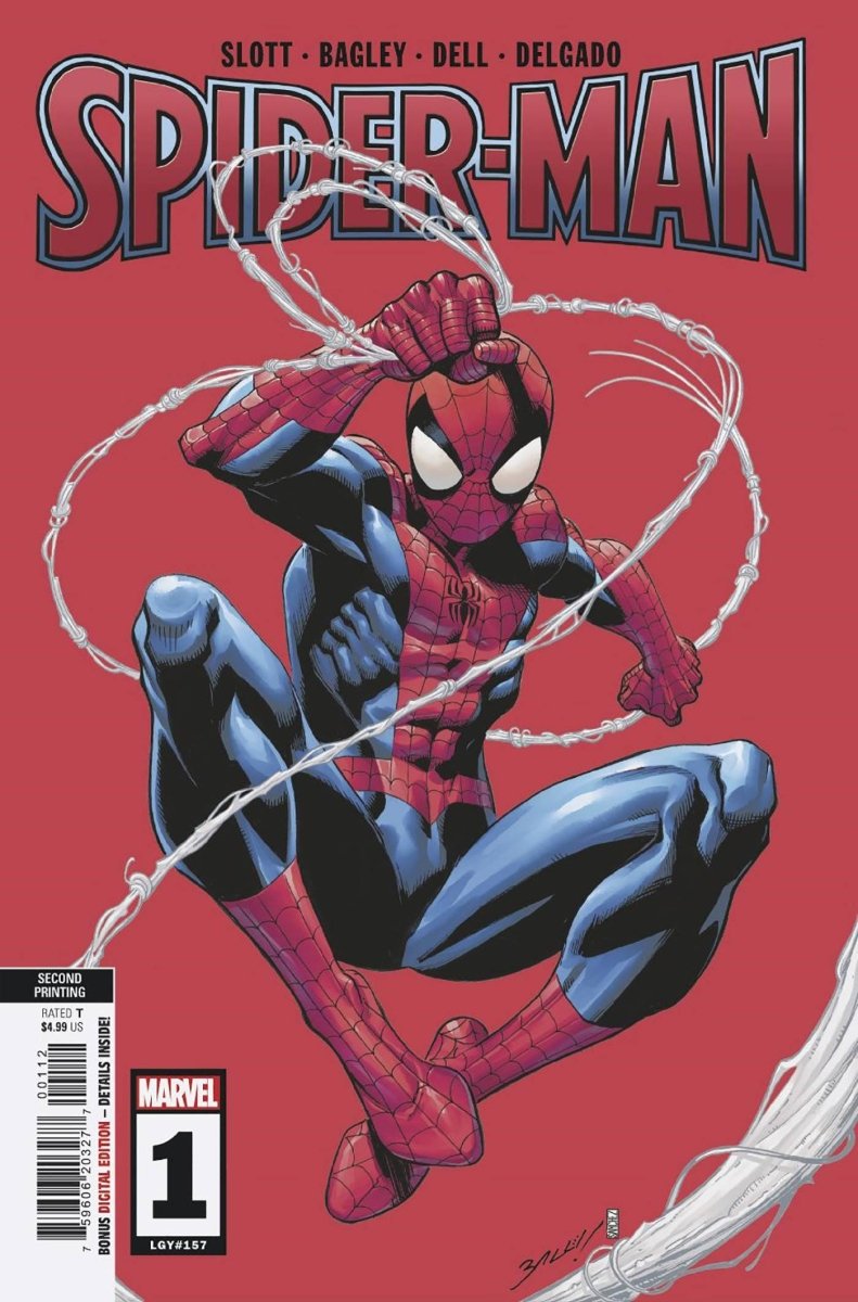 Spider-Man #1 2nd Ptg Bagley Var - Walt's Comic Shop