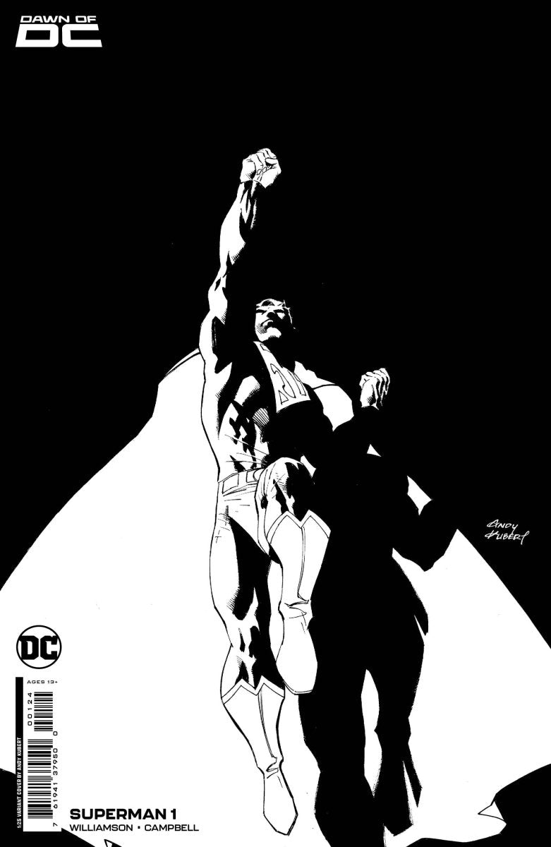 Superman #1 Cvr M Inc 1:25 Kubert B&W Card Stock Var - Walt's Comic Shop