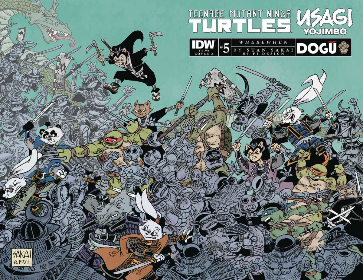 Teenage Mutant Ninja Turtles Usagi Yojimbo Wherewhen #5 Cover A Sakai - Walt's Comic Shop