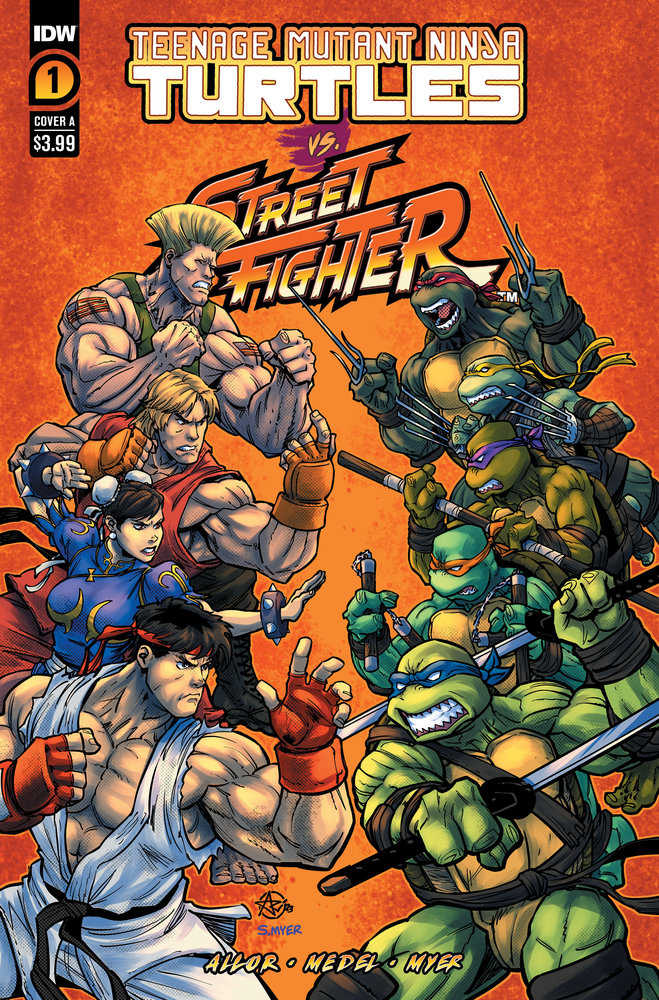 Teenage Mutant Ninja Turtles vs. Street Fighter #1 Cover A (Medel) - Walt's Comic Shop