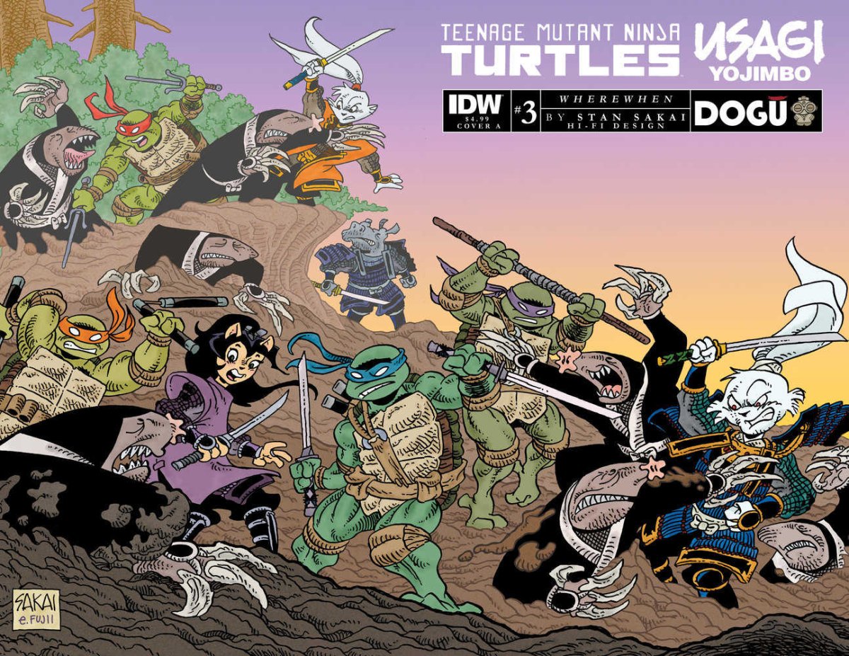 Teenage Mutant Ninja Turtles/Usagi Yojimbo: Wherewhen #3 Cover A (Sakai) - Walt's Comic Shop