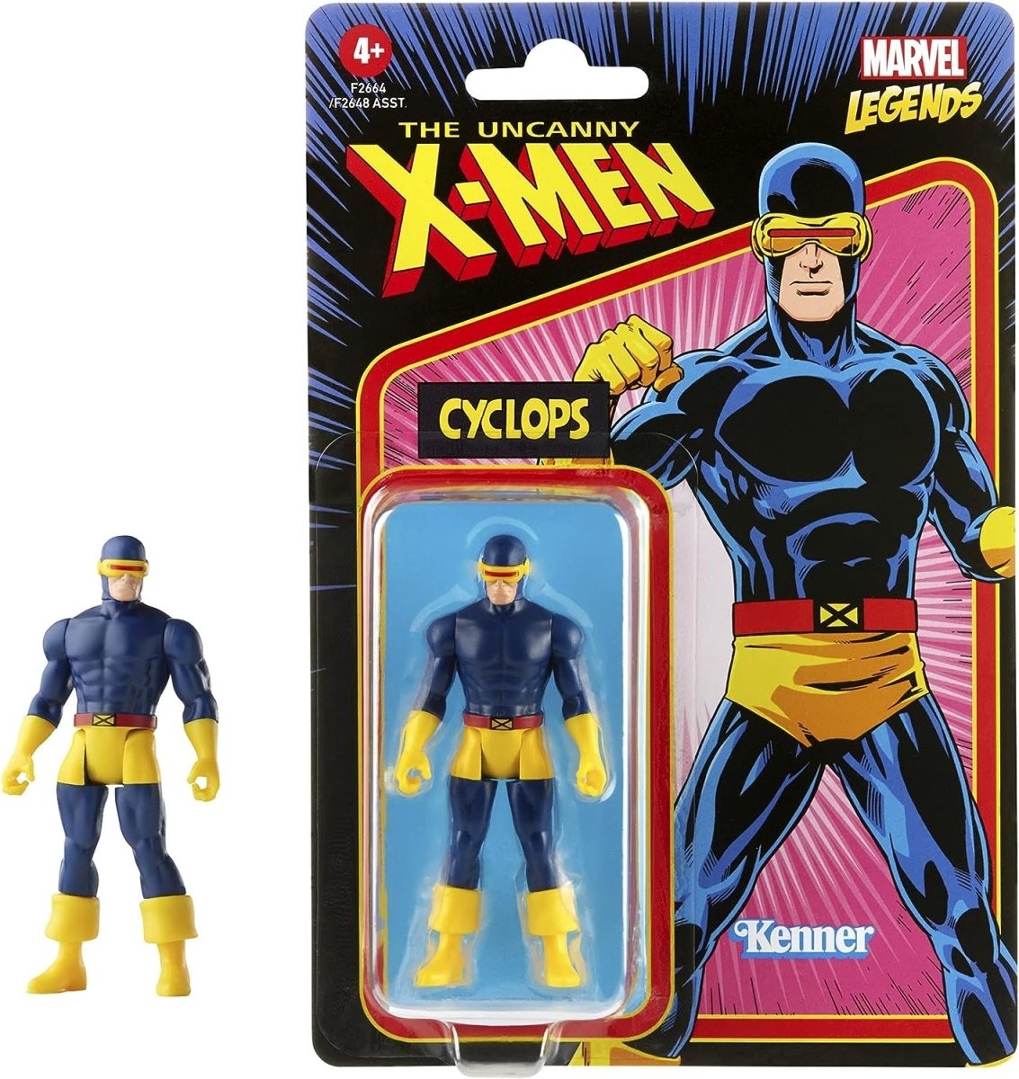 The Uncanny X-Men Marvel Legends Retro Collection 3.75in Cyclops Action Figure - Walt's Comic Shop