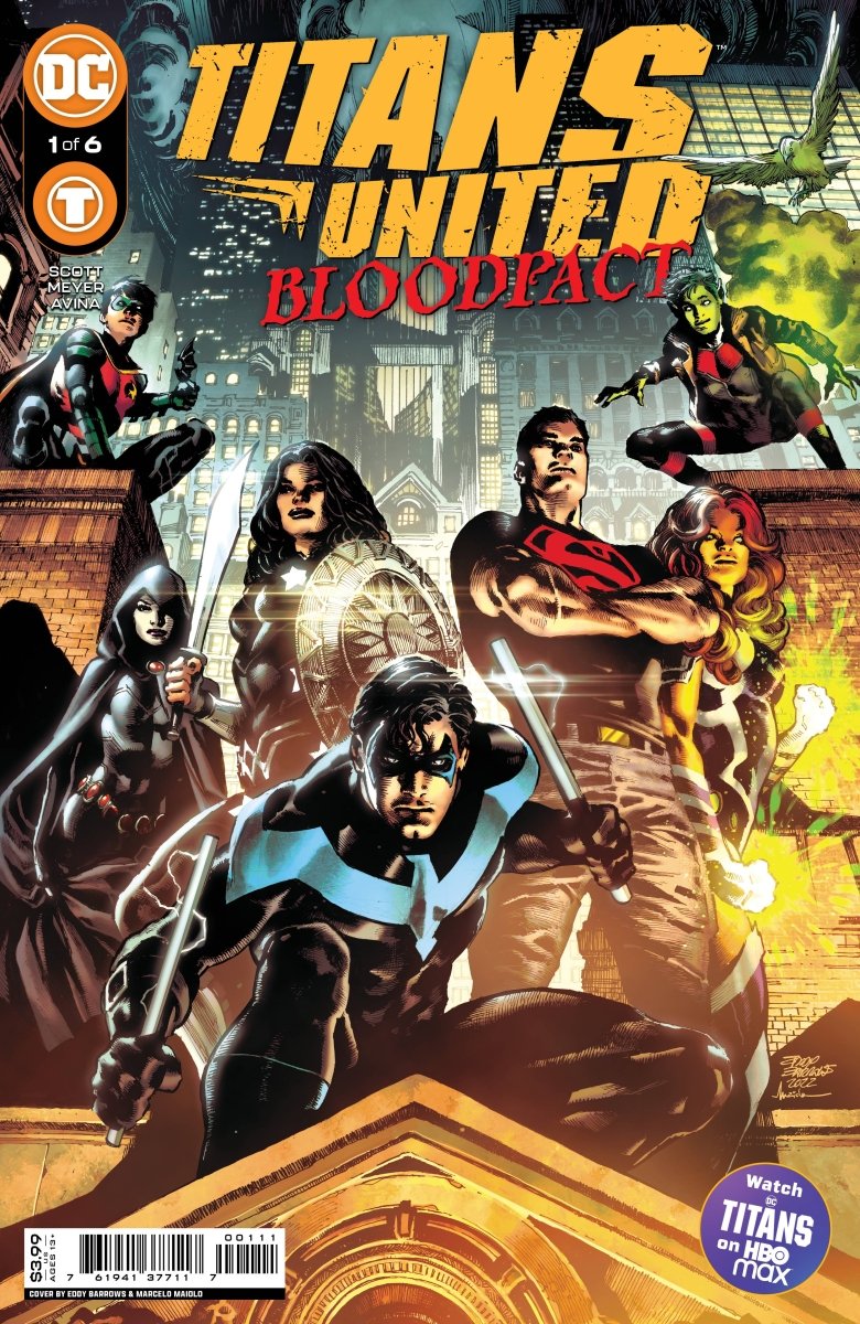 Titans United Bloodpact #1 (Of 6) Cover A Barrows - Walt's Comic Shop