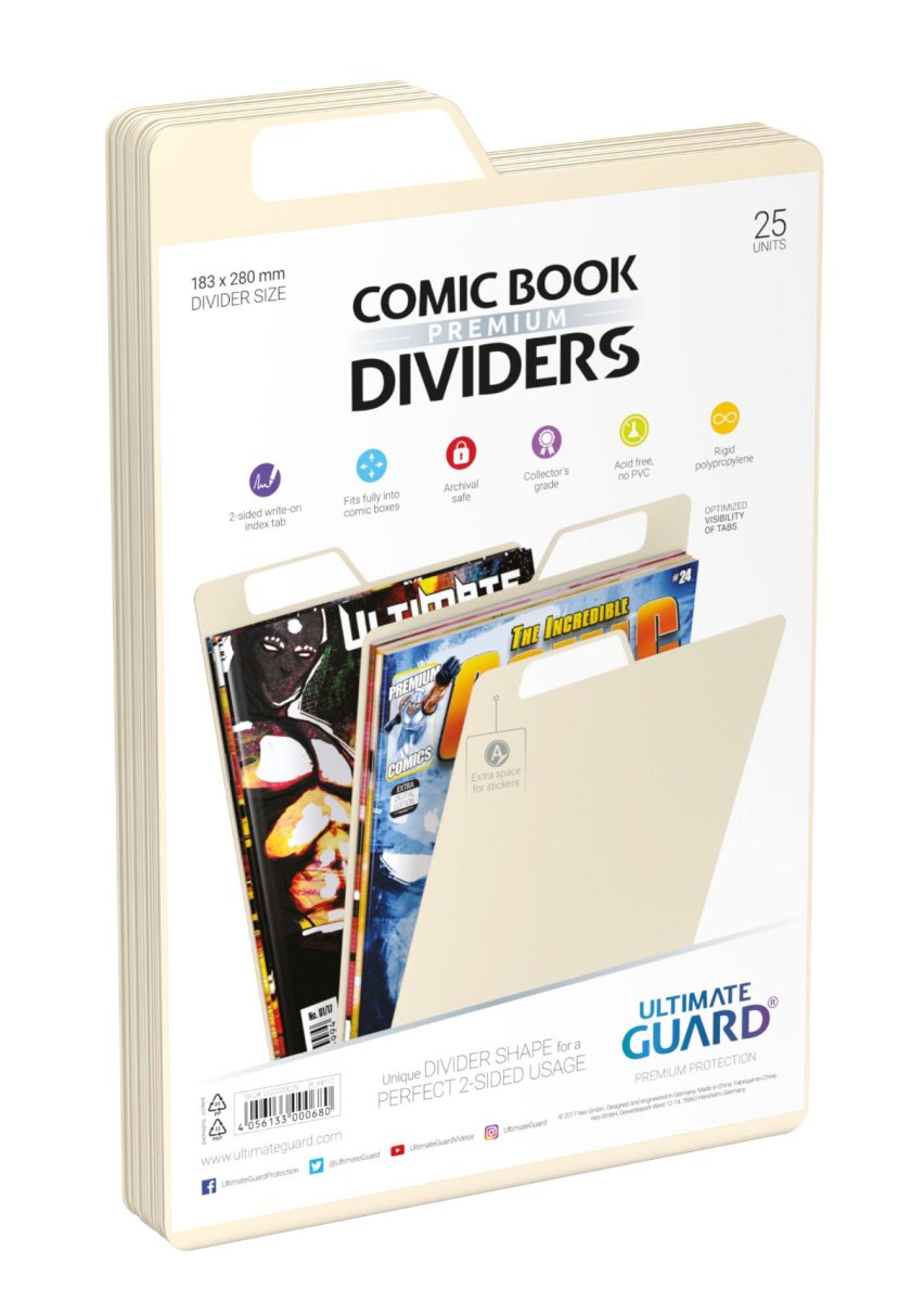 Ultimate Guard Premium Comic Book Dividers Sand (25) - Walt's Comic Shop
