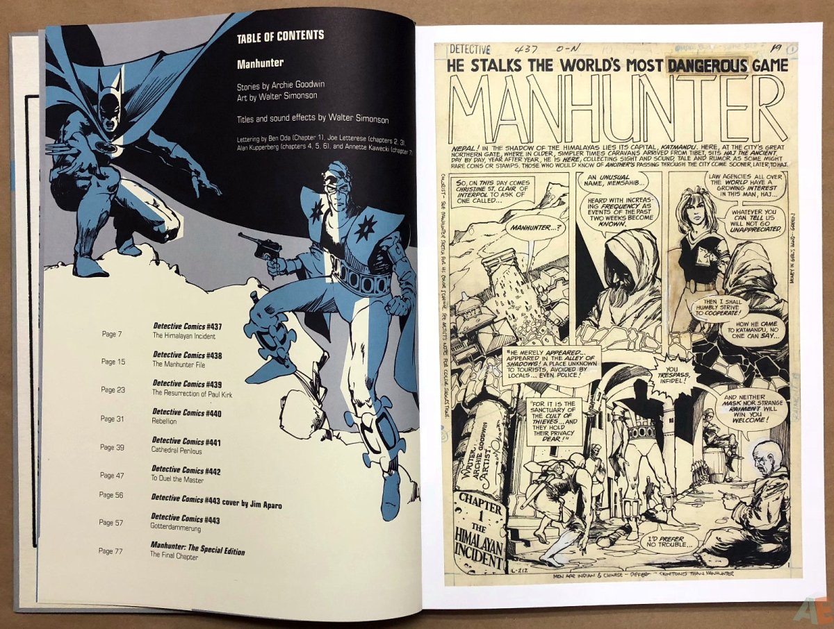 Walter Simonson Manhunter and Other Stories Artist’s Edition HC - Walt's Comic Shop