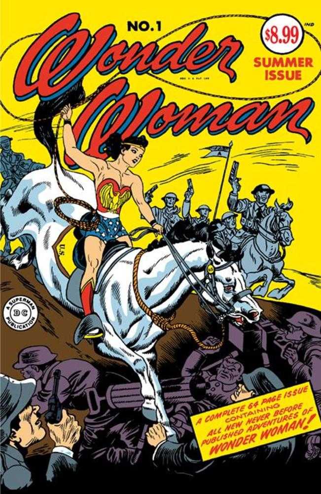 Wonder Woman #1 (1942) Facsimile Edition Cover B Harry G Peter Foil Variant - Walt's Comic Shop