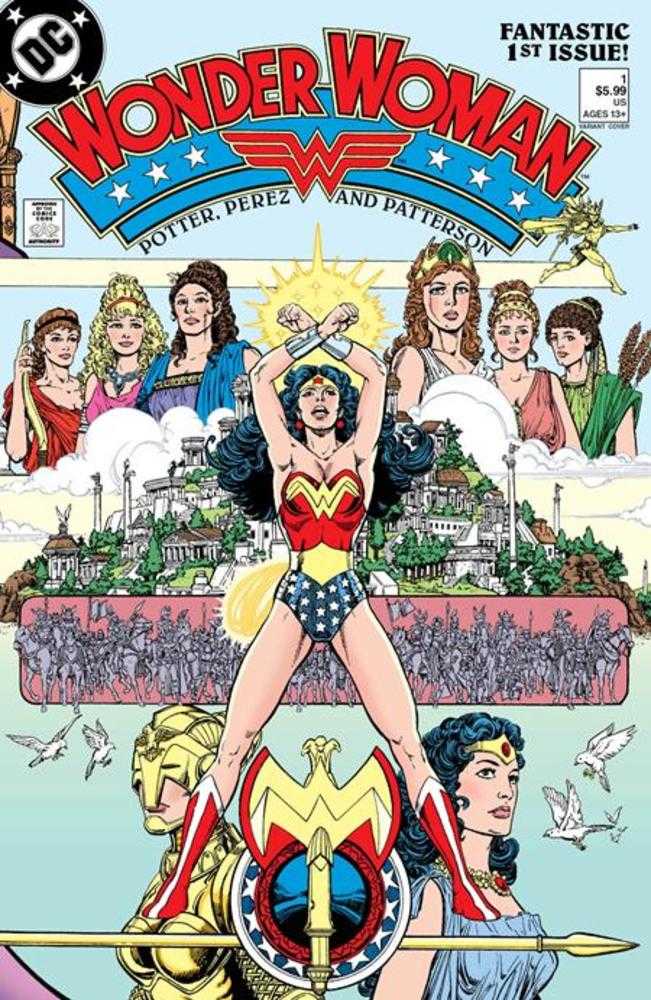 Wonder Woman (1987) #1 Facsimile Edition (2023 Edition) Cover C George Perez Foil Variant - Walt's Comic Shop