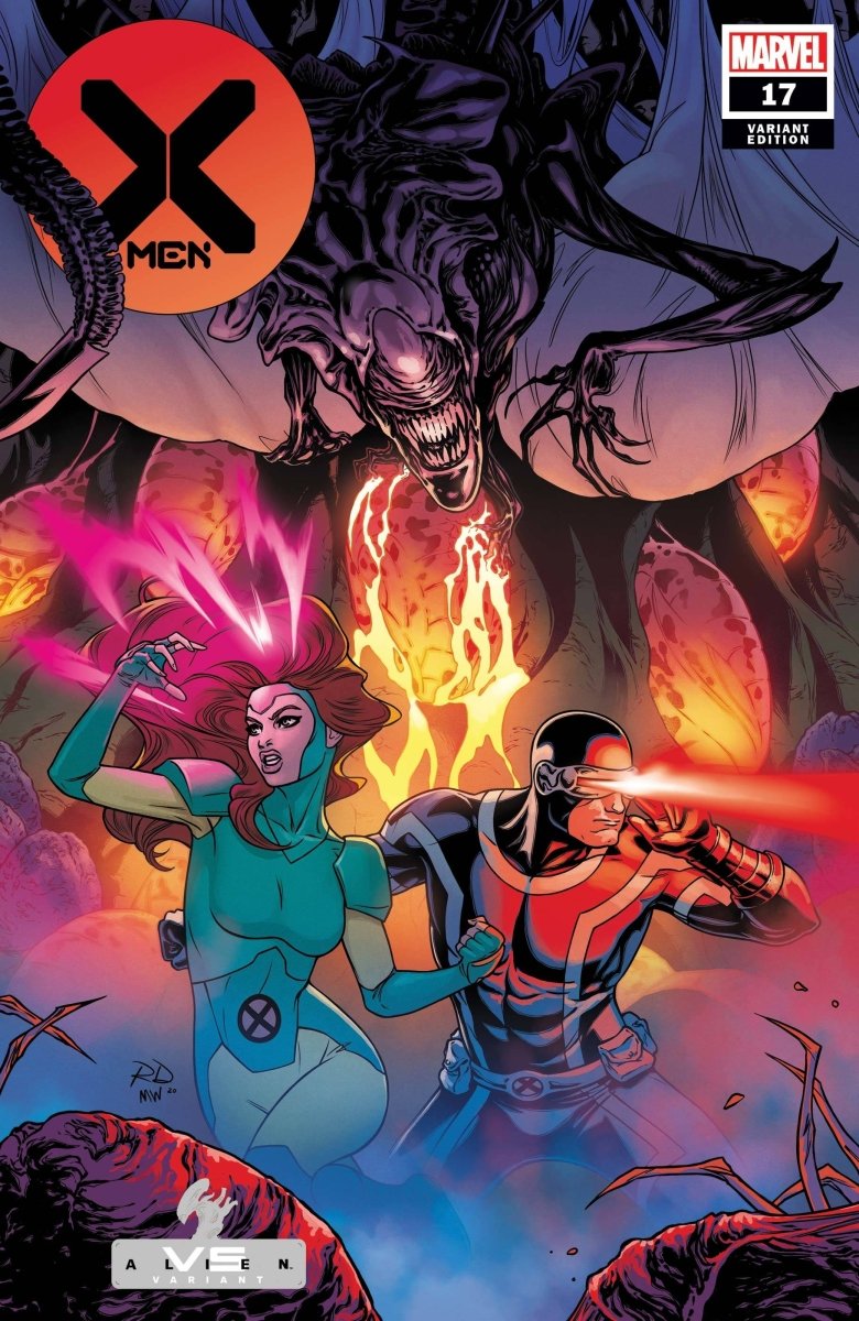 X-Men #17 Dauterman Marvel vs Alien var - Walt's Comic Shop